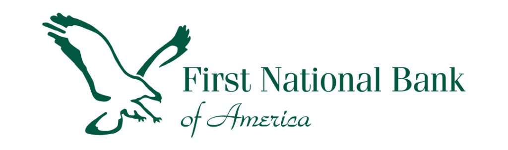The First National Bank of America logo.